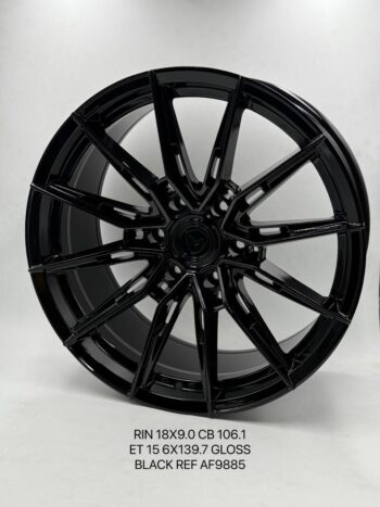 RINES R/18*9.0/6H*139.7/106.1/15 GLOSS BLACK