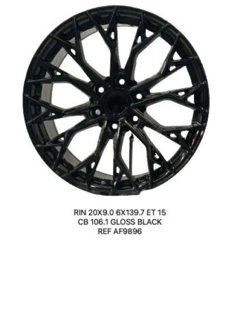 RINES R/20*9.0/6H*139.7/106.1/15 GLOSS BLACK